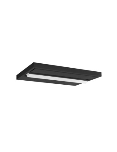 LAMPADA A PARETE/SOFFITTO STILNOVO TABLET DOUBLE L36 NERO