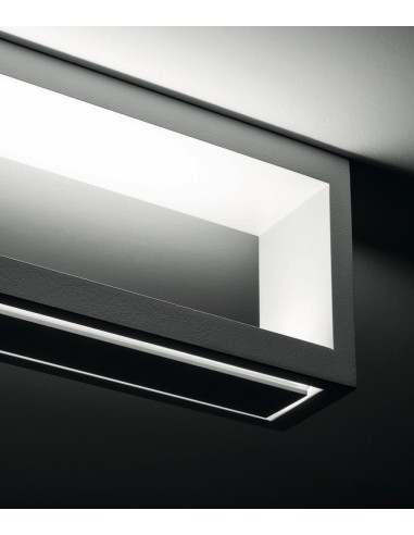 LAMPADA A PARETE/SOFFITTO STILNOVO TABLET CEILING NERO