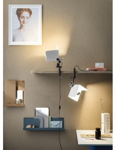 LAMPADA A PARETE/SOFFITTO STILNOVO TRIEDO CLAMP BIANCO