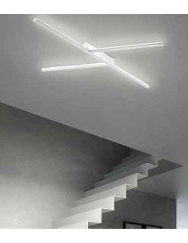 LAMPADA A PARETE/SOFFITTO STILNOVO XILEMA L160 ALLUMINIO LUCIDO