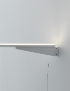 LAMPADA A PARETE STILNOVO XILEMA REGOLABILE ALLUMINIO LUCIDO 2