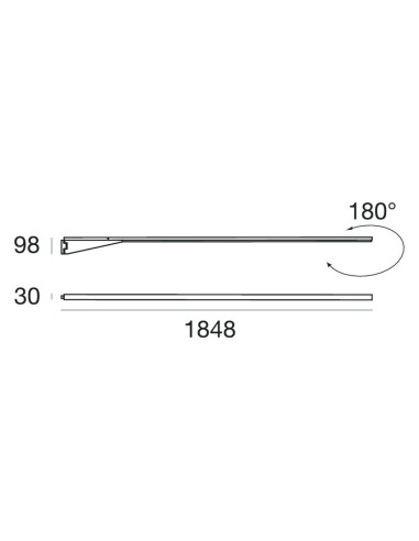 LAMPADA A PARETE STILNOVO XILEMA REGOLABILE ALLUMINIO LUCIDO