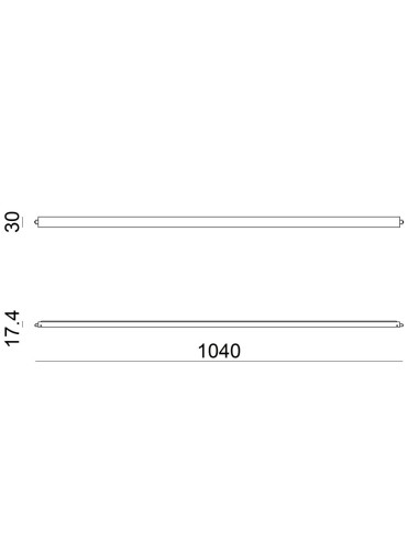 LAMPADA A PARETE/SOFFITTO STILNOVO XILEMA SYSTEM LINEAR LIGHT BIANCO