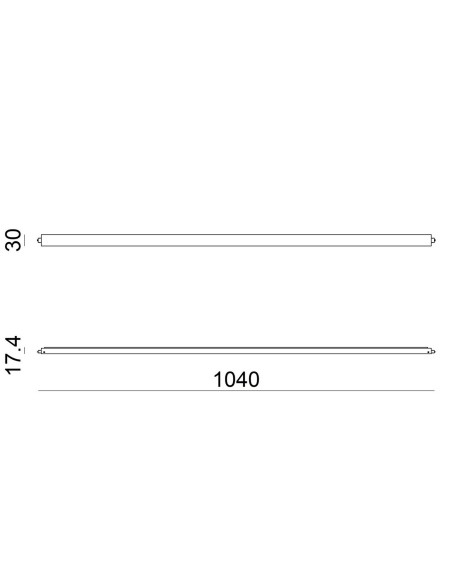 LAMPADA A PARETE/SOFFITTO STILNOVO XILEMA SYSTEM LINEAR LIGHT BIANCO