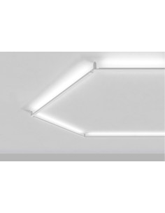 LAMPADA A PARETE/SOFFITTO STILNOVO XILEMA SYSTEM LINEAR LIGHT ALLUMINIO LUCIDO