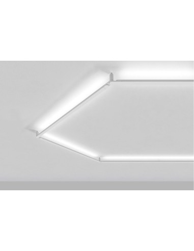 LAMPADA A PARETE/SOFFITTO STILNOVO XILEMA SYSTEM LINEAR LIGHT ALLUMINIO LUCIDO