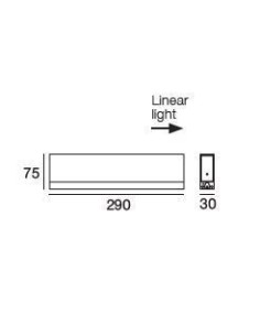 LAMPADA A PARETE/SOFFITTO STILNOVO XILEMA SYSTEM DRIVER 1 USCITA BIANCO