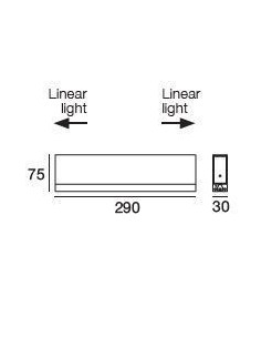 LAMPADA A PARETE/SOFFITTO STILNOVO XILEMA SYSTEM DRIVER 2 USCITE ALLUMINIO LUCIDO