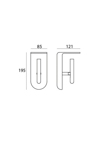 LAMPADA A PARETE STILNOVO 2NIGHTS CON FILTRI LUCE INCLUSI BIANCO / ORO ROSA