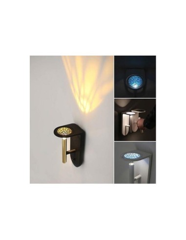 LAMPADA A PARETE STILNOVO 2NIGHTS CON FILTRI LUCE INCLUSI BIANCO / ORO ROSA