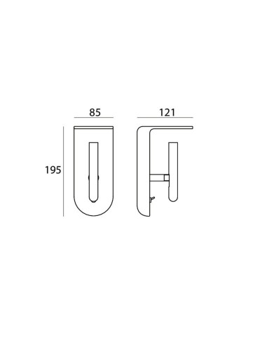 LAMPADA A PARETE STILNOVO 2NIGHTS SWITCH CON FILTRI LUCE INCLUSI BIANCO / ORO ROSA