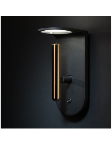 LAMPADA A PARETE STILNOVO 2NIGHTS SWITCH CON FILTRI LUCE INCLUSI NERO / ORO