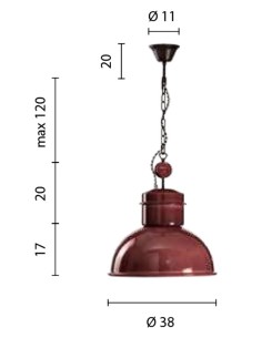 LAMPADARIO A SOSPENSIONE ENGINE IN CERAMICA OTTANIO E27 2