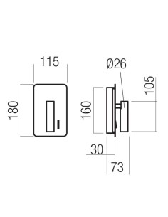 LAMPADA APPLIQUE CON USB QUDA 2