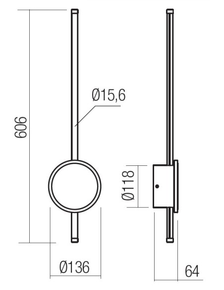 LAMPADA APPLIQUE DIAZ