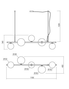 LAMPADA A SOSPENSIONE ROY 2