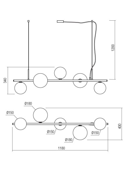 LAMPADA A SOSPENSIONE ROY