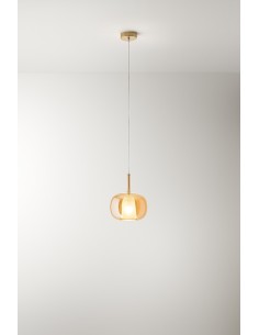 RAIN SOSPENSIONE ORO SPECCHIATO, VETRO BOROSILICATO