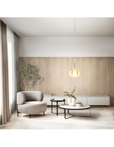 RAIN SOSPENSIONE ORO SPECCHIATO, VETRO BOROSILICATO