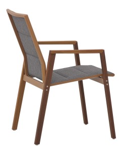 POLTRONCINA IN TEAK CON TESSUTO IDROREPELLENTE 2
