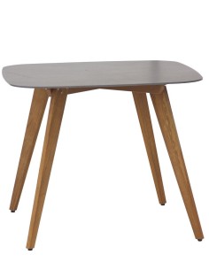 TAVOLO IN TEAK CON PIANO IN CERAMICA