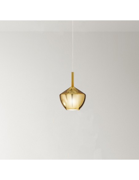 RAIN SOSPENSIONE ORO SPECCHIATO, VETRO BOROSILICATO