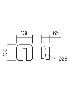 LAMPADA APPLIQUE QUDA 2