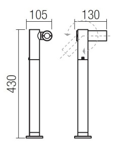 MINIPROIETTORE ORIENTABILE DA ESTERNO OBLIK 2