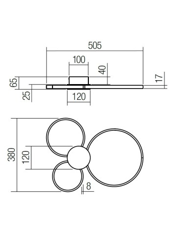 LAMPADA A SOFFITTO ATOM