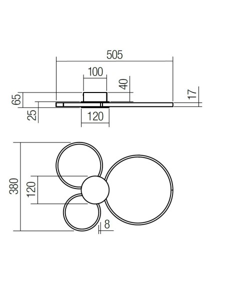 LAMPADA A SOFFITTO ATOM