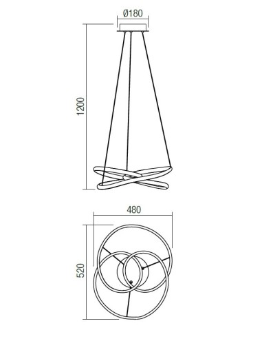 LAMPADA A SOSPENSIONE SINTRA BIANCO OPACO