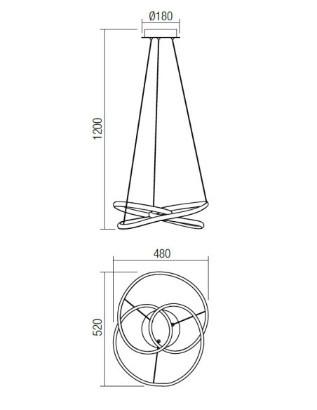 LAMPADA A SOSPENSIONE SINTRA BIANCO OPACO