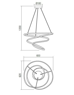 LAMPADA A SOSPENSIONE SINTRA BIANCO OPACO 2