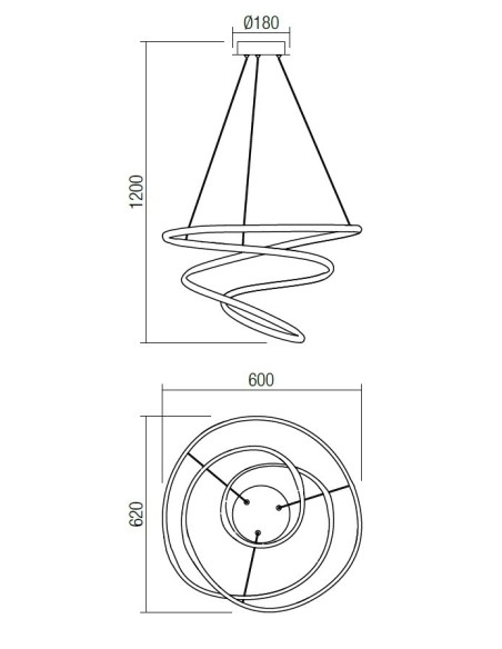 LAMPADA A SOSPENSIONE SINTRA BIANCO OPACO