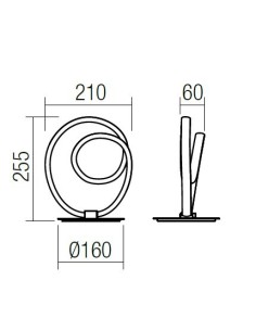 LAMPADA DA TAVOLO SINTRA BIANCO OPACO 2