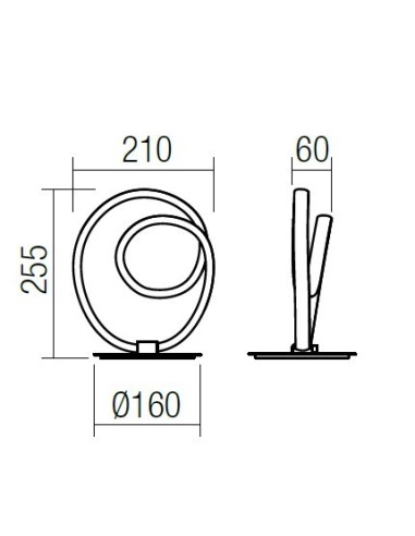 LAMPADA DA TAVOLO SINTRA BIANCO OPACO