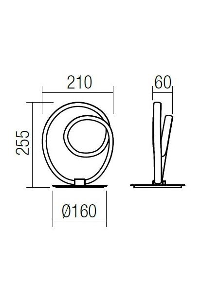 LAMPADA DA TAVOLO SINTRA BIANCO OPACO