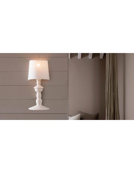 ALI E BABA APPLIQUE IN CERAMINA BIANCO LUCIDO