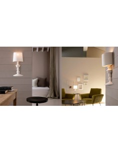 ALI E BABA APPLIQUE IN CERAMINA BIANCO LUCIDO 2