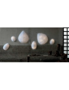 EDEN APPLIQUE E27 IN METALLO E LYCRA BIANCO