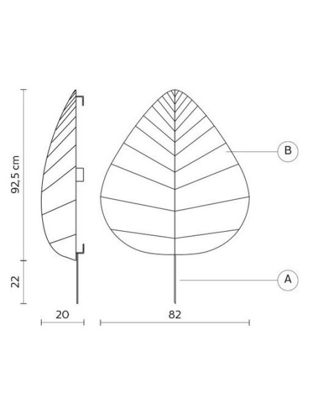 EDEN APPLIQUE E27 IN METALLO E LYCRA BIANCO
