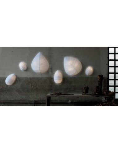 EDEN EVA APPLIQUE E27 IN METALLO E LYCRA BIANCO