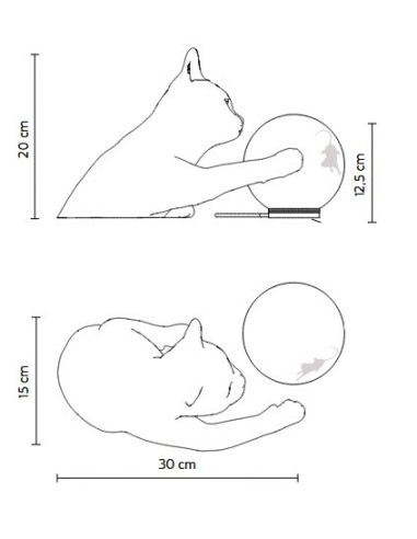 MAOO LAMPADA DA TAVOLO BIANCO OPACO