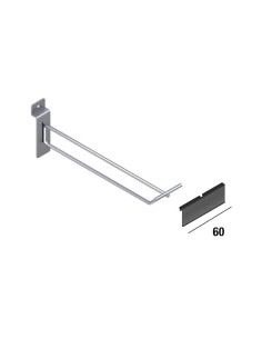 SUPPORTO LINEARE CON PORTAPREZZO CROMATO