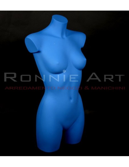 MANICHINO BUSTO PLASTICA INFRANGIBILE DONNA COLORA SENZA BASE