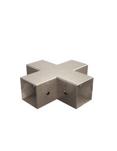 GIUNTO NODO 4 VIE QUADRATO TUBO 25 mm 2