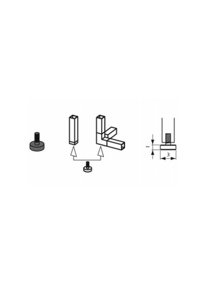 PIEDINO A CON FILETTATURA M10