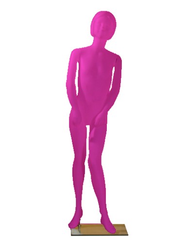 MANICHINO PLASTICA BAMBINA COLORATO HANNA 8 ANNI