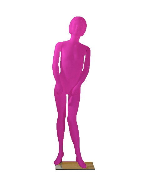 MANICHINO PLASTICA BAMBINA COLORATO HANNA 8 ANNI