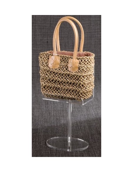 ESPOSITORE PORTABORSE 15-20-25 cm BIANCO-NERO-TRAS